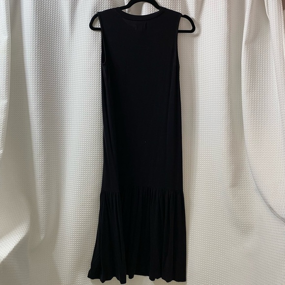 NWOT L&G Signaturesoft Jersey Flounce Midi Dress - Picture 4 of 5